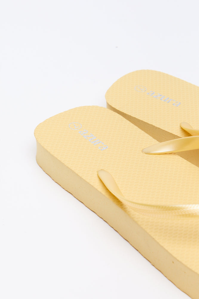 Yellow Platform Flip Flops (3)
