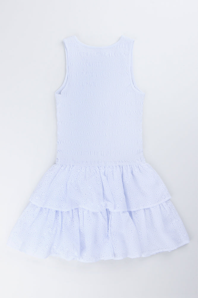 White Smocked Rara Dress (2)