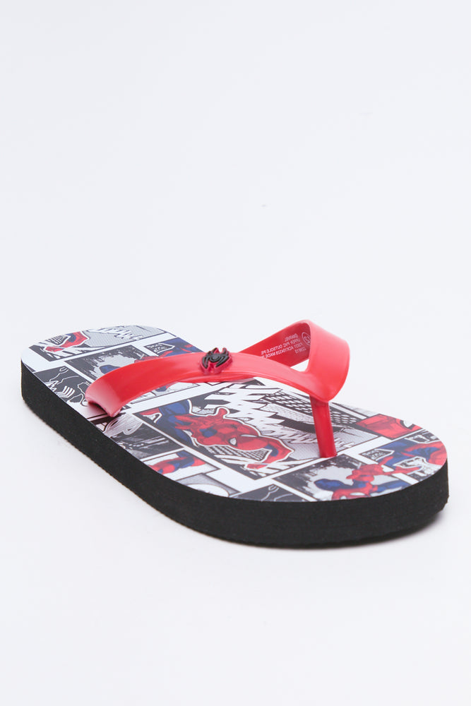 Spider-Man Comic Print Flip Flops