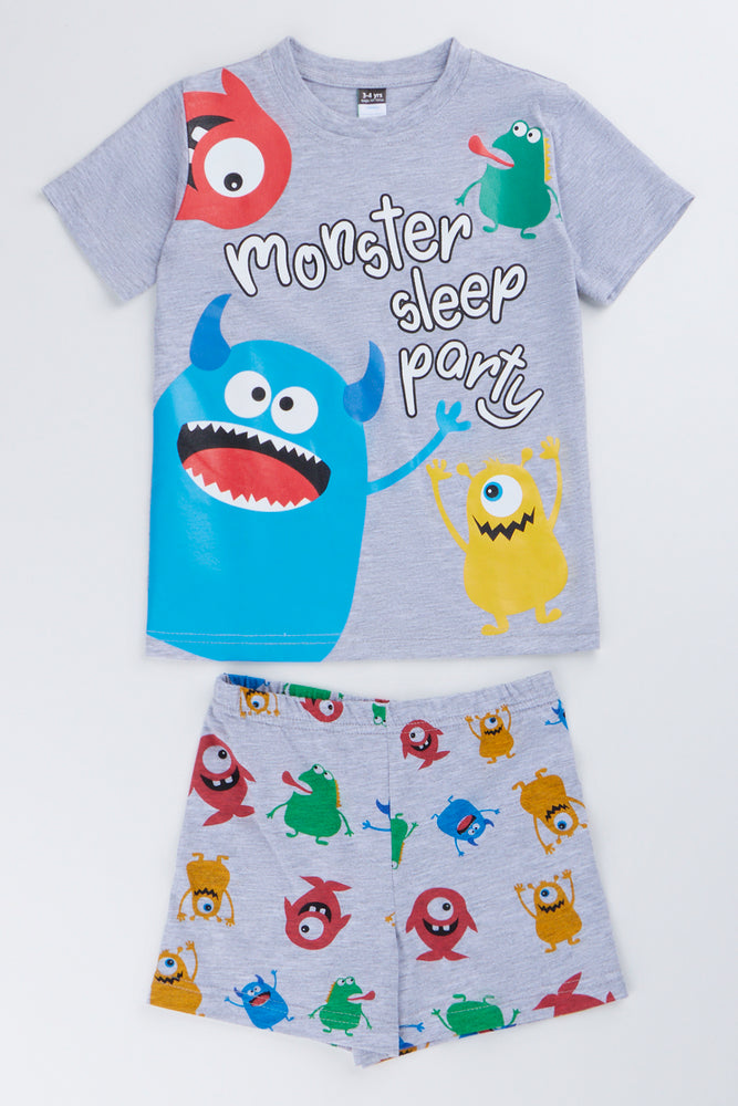 Grey Monster Sleep Pyjama Set