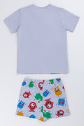 Grey Monster Sleep Pyjama Set (2)