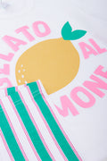 Lemon Print Oversized Tee Short Set (1)