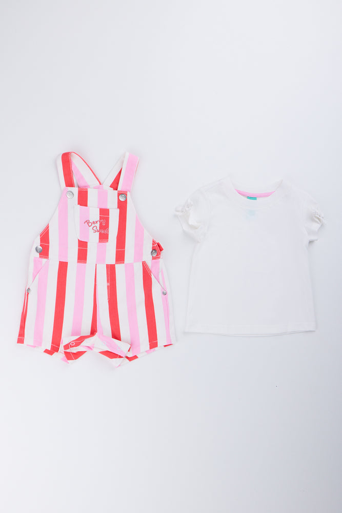 Striped Berry Dungaree Set (3)