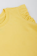 Yellow Frill Sleeve Vest (1)