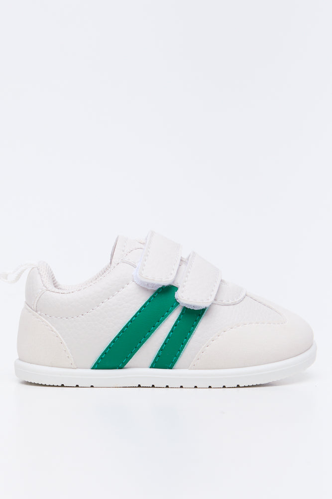 White Infant Double Strap Sneakers (1)