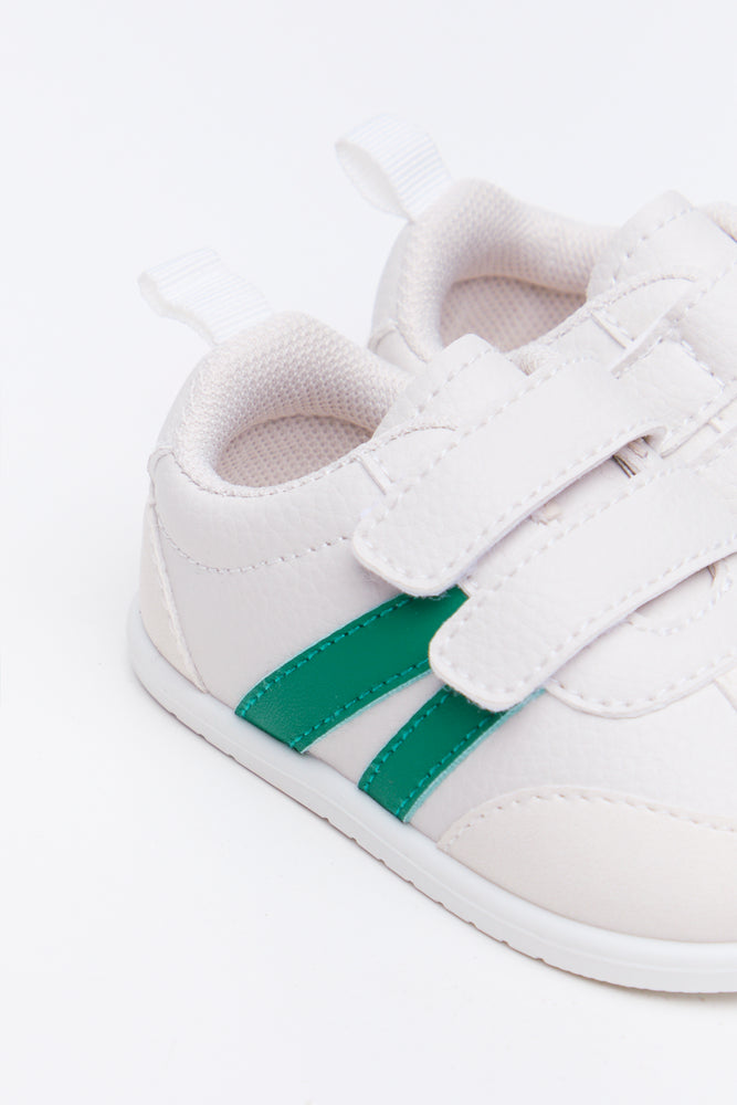 White Infant Double Strap Sneakers (3)