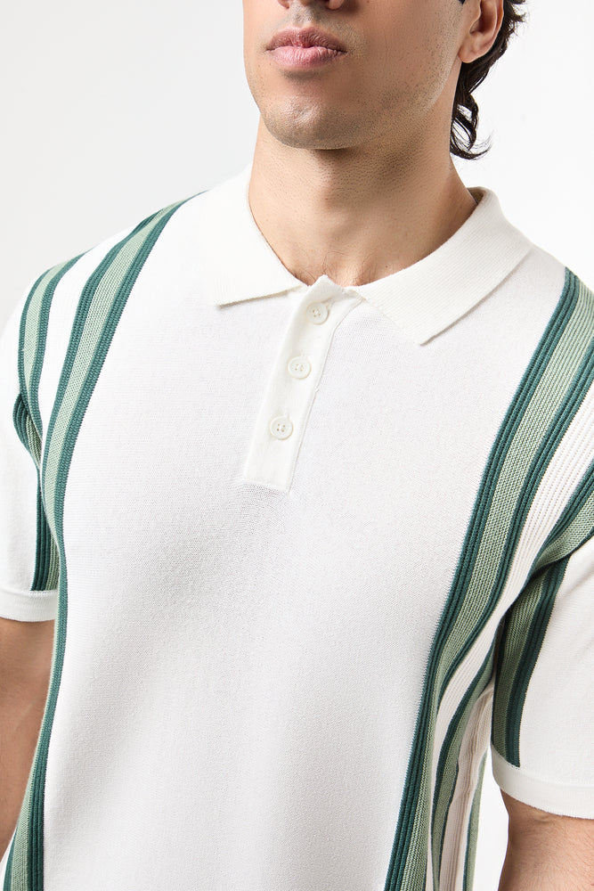 Green Striped Knit Golfer (3)