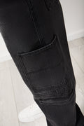 Charcoal Baggy Denim Cargo (3)