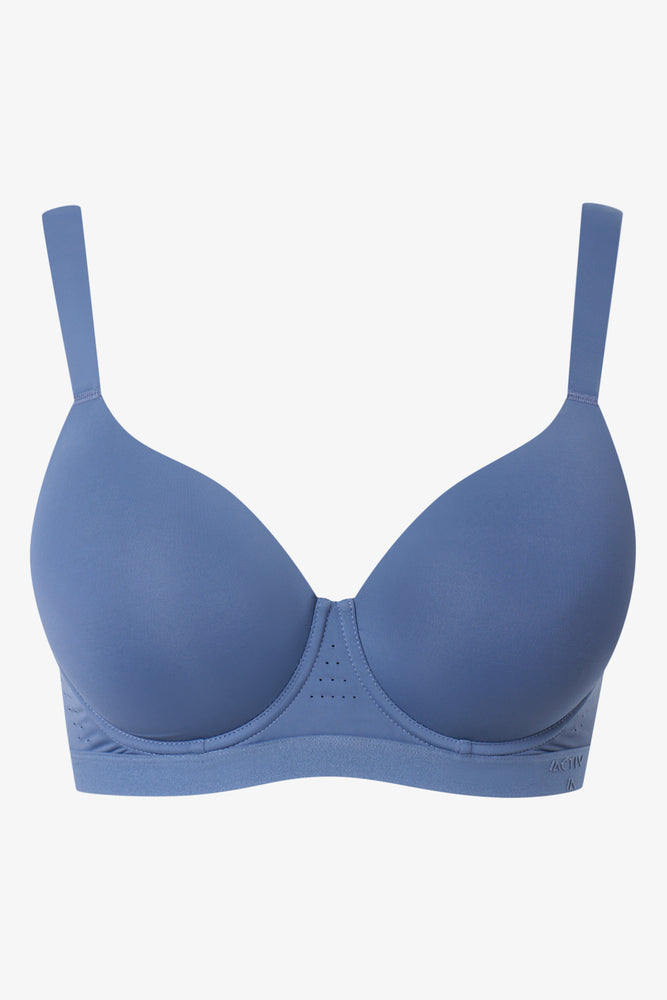 Blue Medium Impact Sports Bra