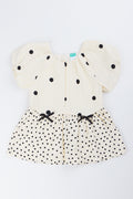 Cream Polka Dot Dress