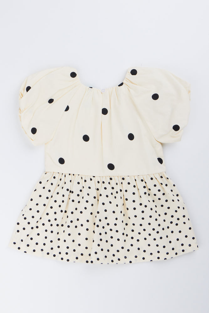 Cream Polka Dot Dress (2)