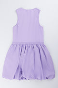 Lilac Sleeveless Bubble Hem Dress (2)