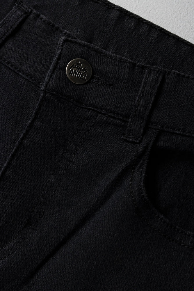 Black Slim Fit Five Pocket Denim Jeans (2)