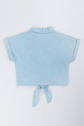 Embroidered Chambray Tie Shirt (2)