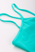 Aqua Halterneck A-Line Summer Dress (1)