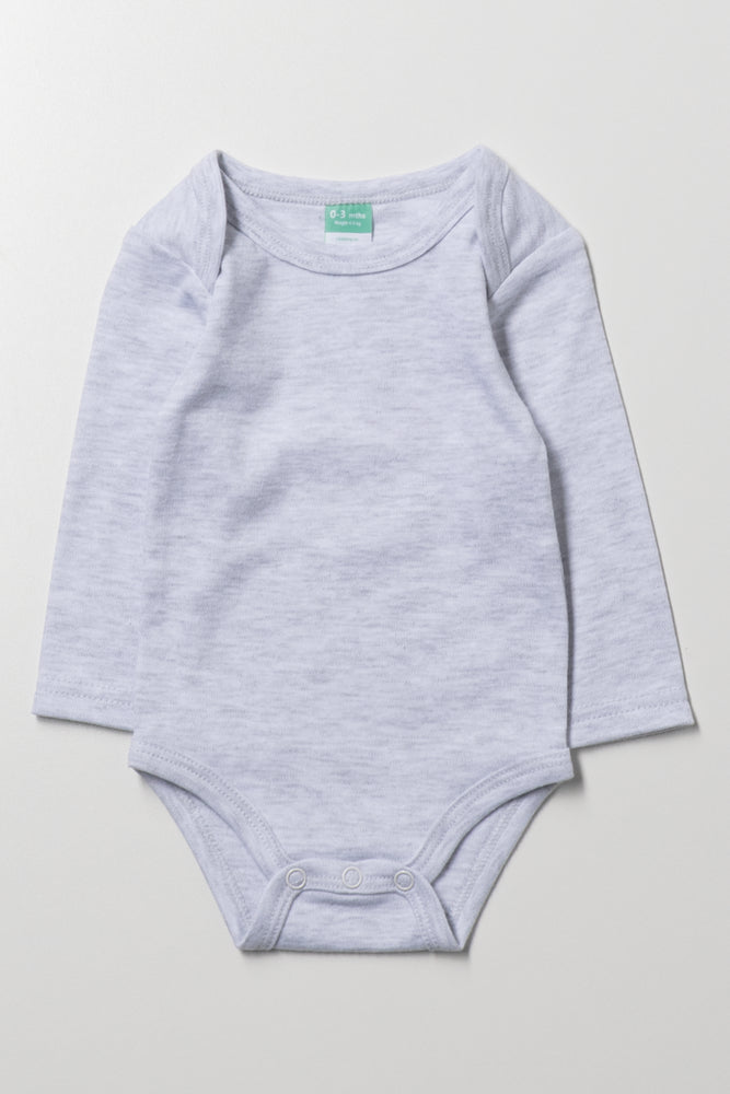 Grey Long Sleeve Babyvest