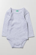Grey Long Sleeve Babyvest