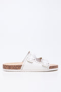 White Scalloped Edge Cork Sandals (1)
