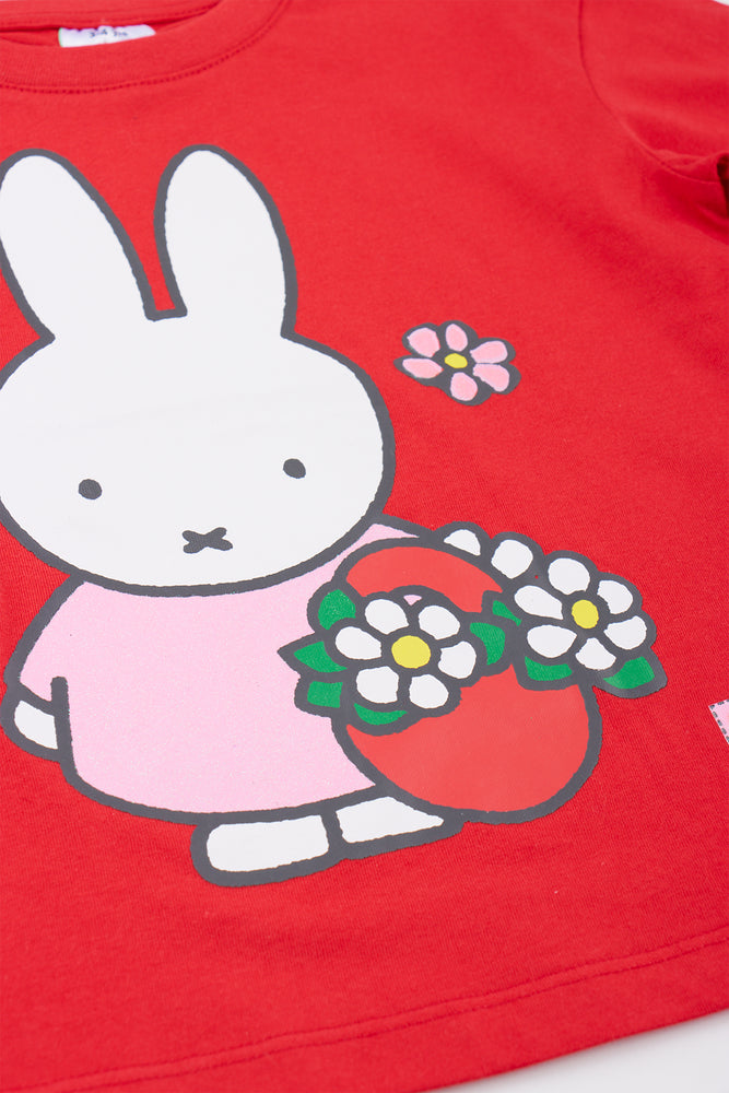 Red Miffy Character Print T-Shirt (1)