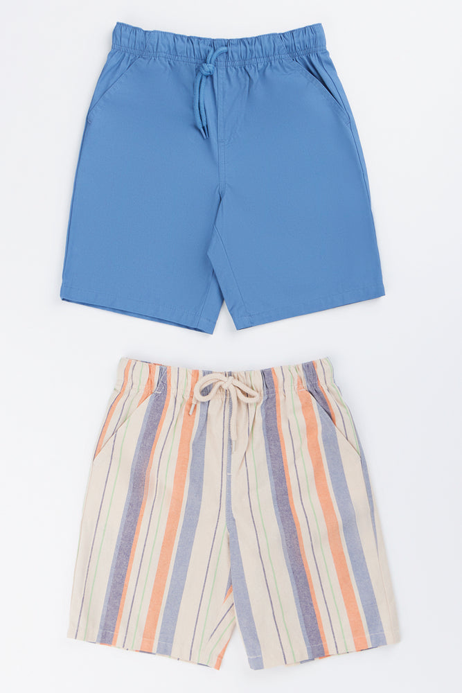 2 Pack Woven Casual Shorts