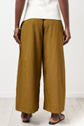 Olive Wide Leg Cropped Pants (2)