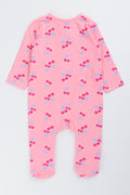Pink Cherry Print Babygrow (2)
