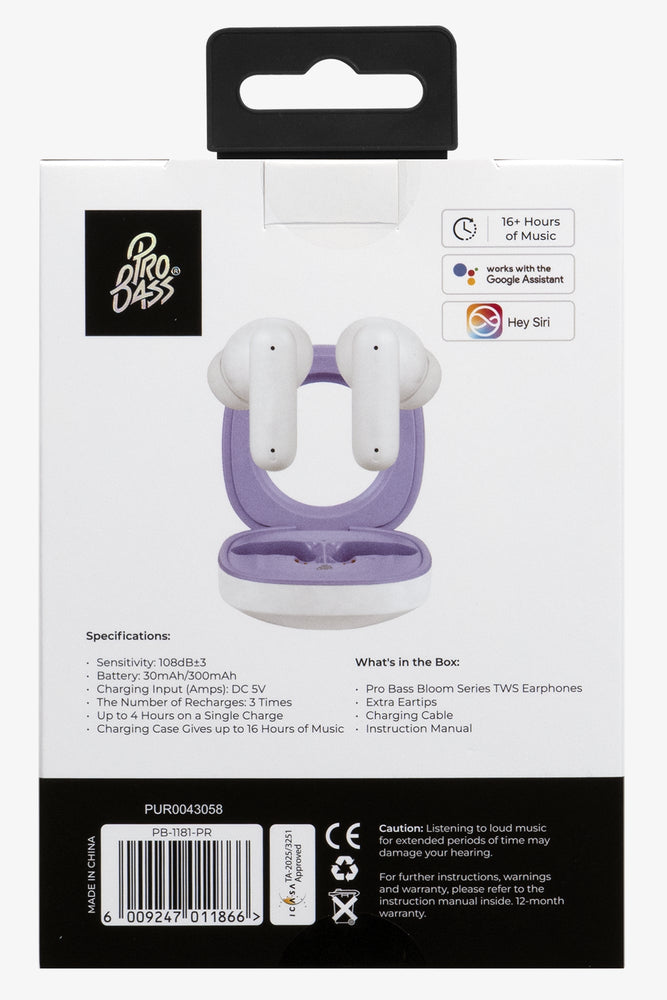 Purple Pro Bass Earphones (1)