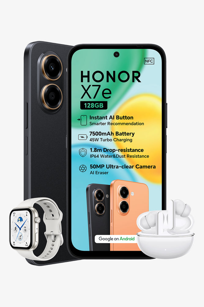 Honor X7 + Watch 2i + Earbuds X8i