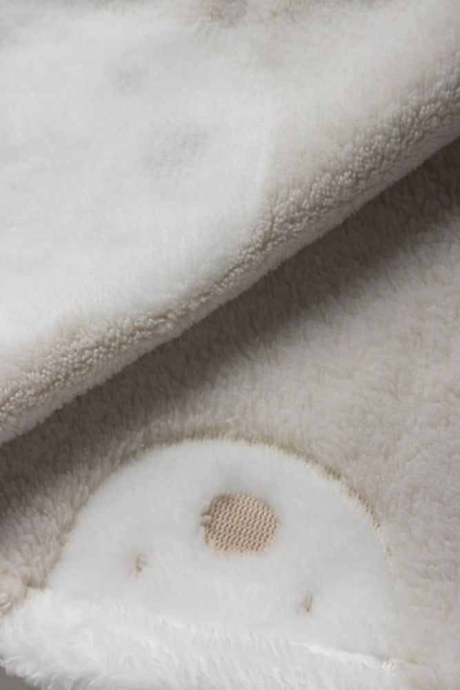 Stone Textured Bear Print Mink Blanket (1)
