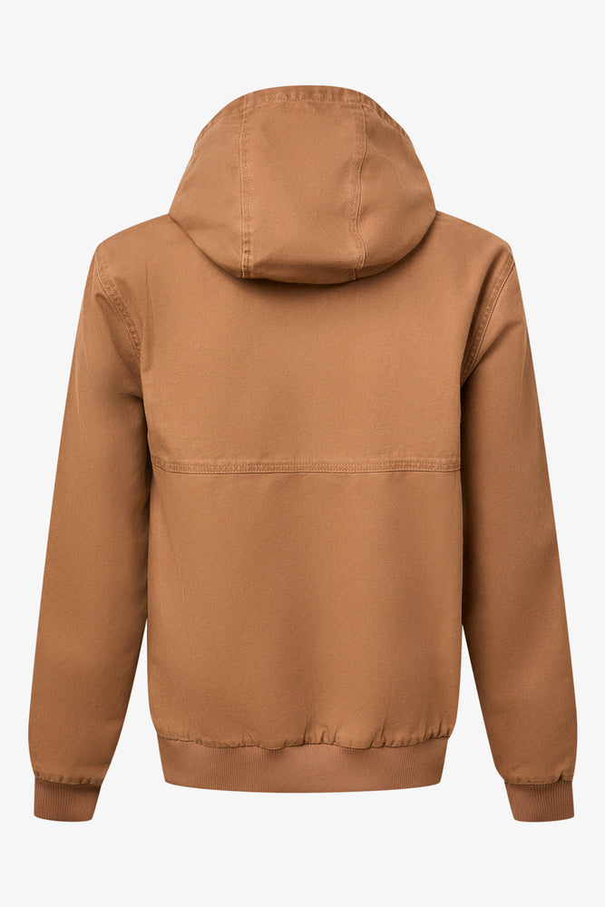 Brown Twill Zip Up Jacket (1)