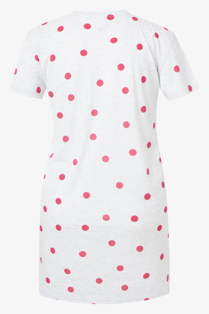 Pink 2 Pack Spotted Bow Cotton Sleepshirt (3)