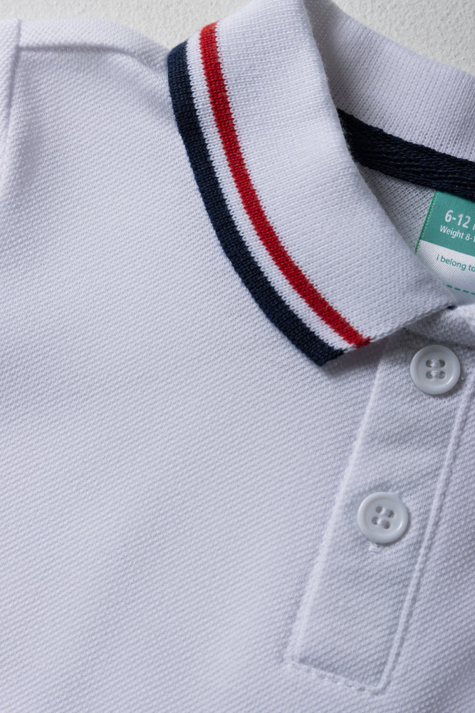 Navy Dungaree And White Golfer Set (3)