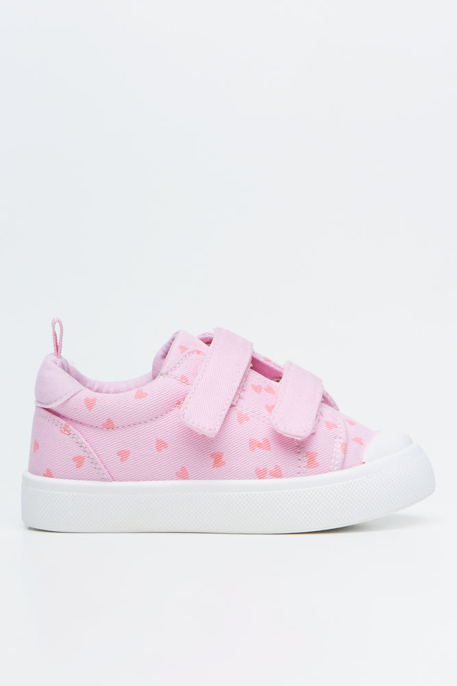 Pink Double Strap Sneakers (1)