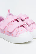 Pink Double Strap Sneakers (2)
