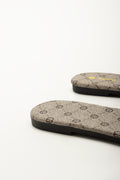 Cream Snaffle Trim Square Toe Mules (3)