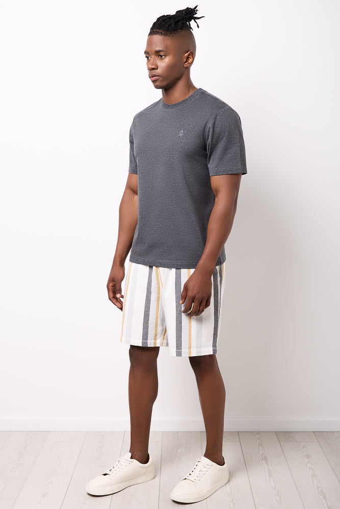 Grey Melange Regular Fit T-Shirt (1)