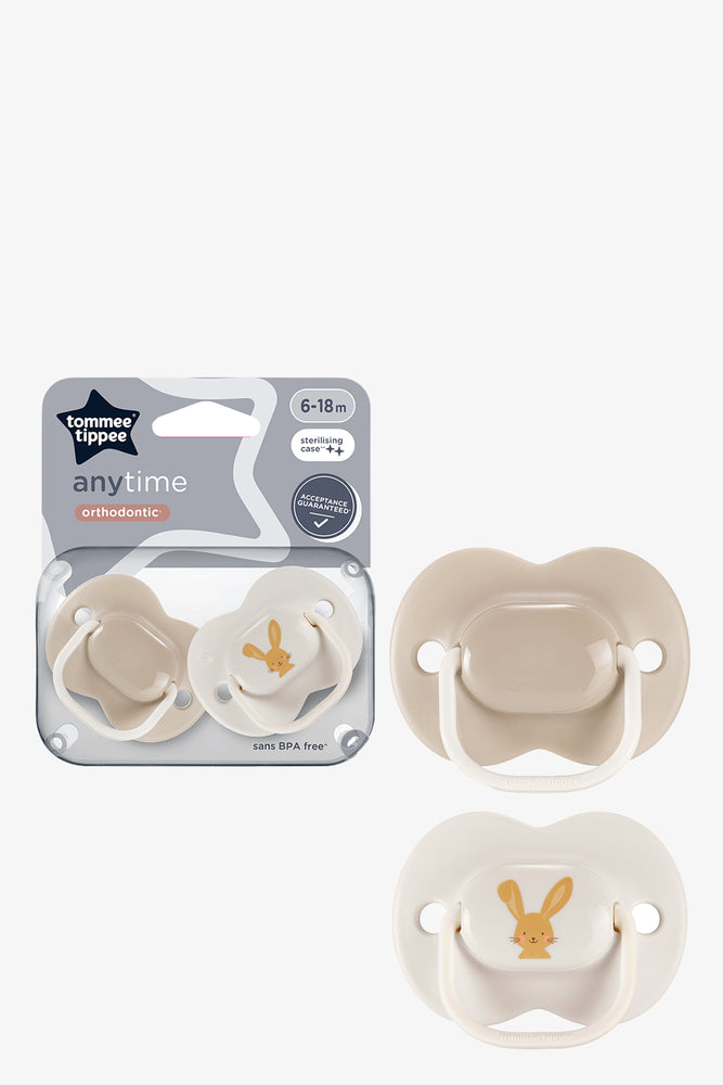 Tommee Tippee Anytime Orthodontic Soother 2 Pack